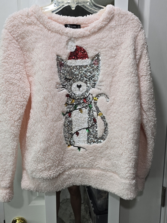Miss Chievous Sweaters - Miss Chievous Light Pink Plush Pullover